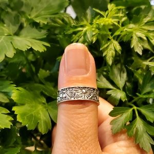 F1 NEW Flower Sterling Silver  Ring Bohemia